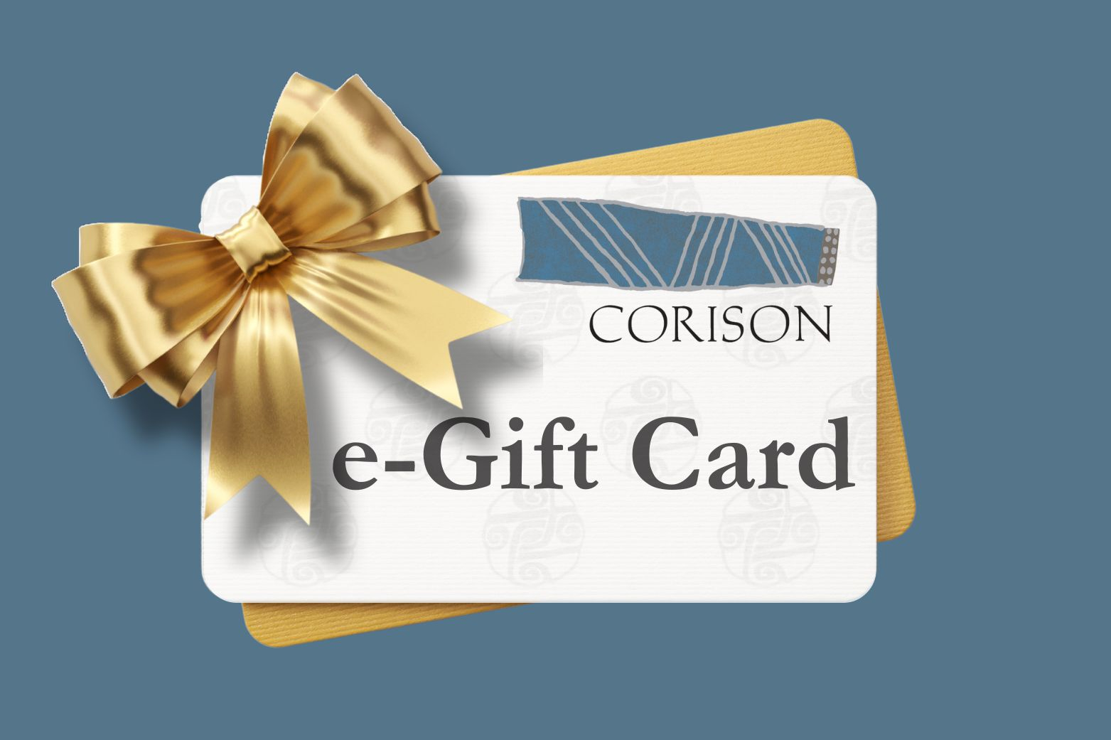 Corison e-gift card with ribbon